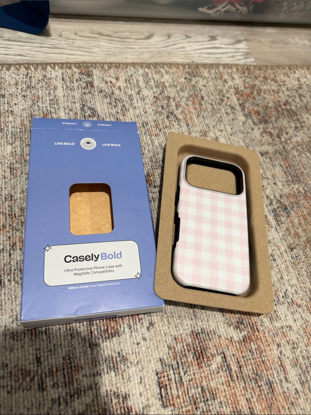 Casely Bold Pink Gingham Phone Case - Casely